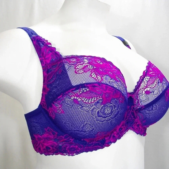 36D Paramour 115946 by Felina Madison UW Bra Purple NW - Picture 2 of 11